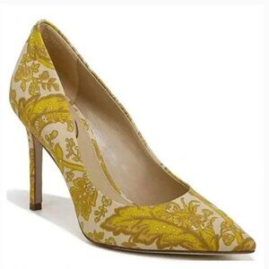 Sam Edelman Hazel Pumps in Yellow Floral Fabric Size 11